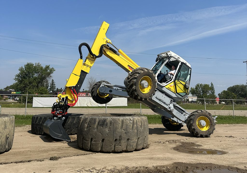 Spider or walking excavator