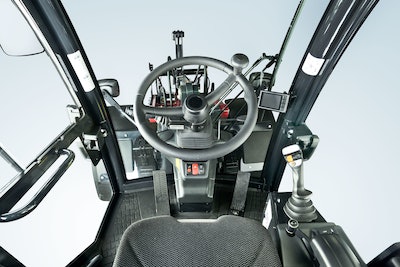 steering wheel view yanmar v7 compact wheel loader