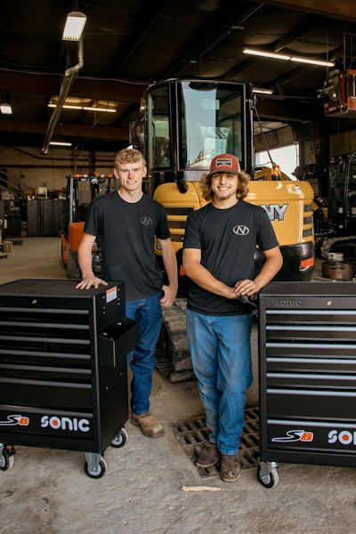 Newman Tractor technician co-op program participants