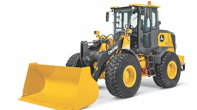 John Deere, says that even at a reduced price point, the 444 G-Tier still offers similar productivity as its more technologically advanced cousin, the 444 P-Tier wheel loader.