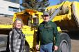 Adjunct Professor Sonya Rosenthal and Associate Professor Scott Rosenthal spearheaded the initiative to procure the Scooptram ST2D for the UMEC.   (Photo courtesy of Epiroc)