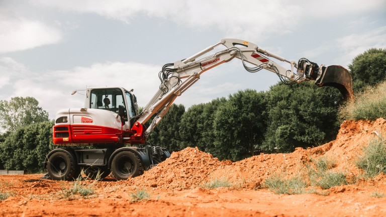 Takeuchi launches its first wheeled excavator in North America