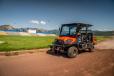 Kubota’s RTV-X CREW features Kubota’s K-Vertible bed system that converts from a one-row with a long bed and maximum cargo space, to a two-row with a smaller cargo bed and the ability to carry four people.    (Photo courtesy of Kubota)