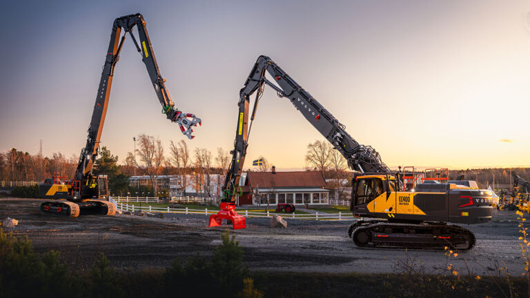 Volvo CE elevates demolition with new high reach excavators