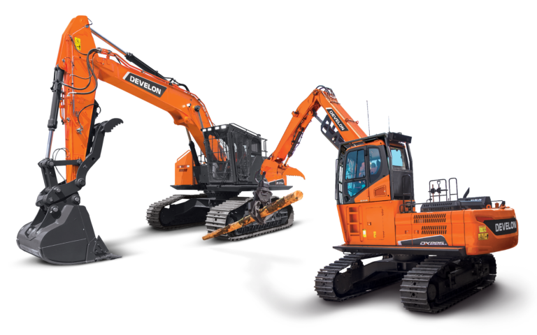 Develon launches new line of log loaders and road builders