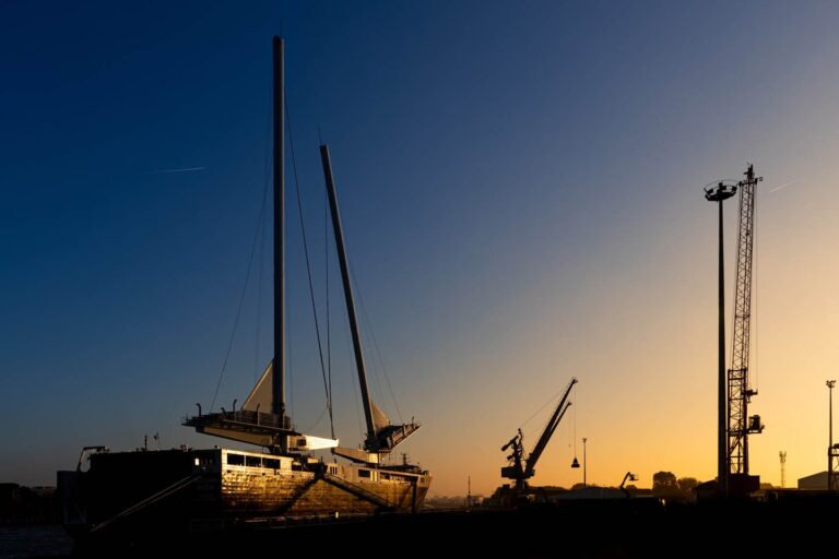 A New Ship is Delivering the Manitou Telehandlers, and is Wind Powered