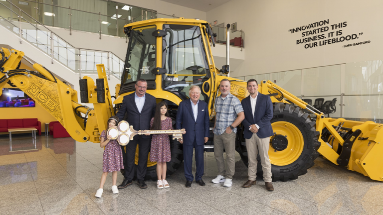 Meet the new owner of JCB’s commemorative one-millionth backhoe loader