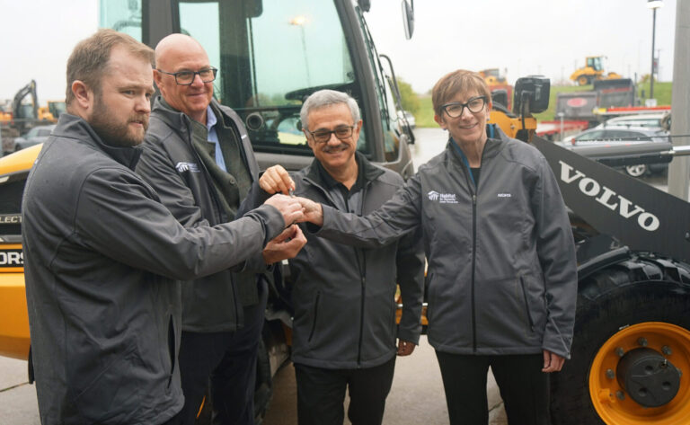 Nors and Volvo CE donate electric loader to Habitat for Humanity GTA