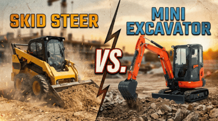 Skid Steer vs Mini Excavator - Machines Wiki