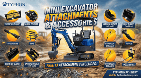Mini Excavator Attachments and Accessories - Machines Wiki Mini Excavator Attachments and Accessories