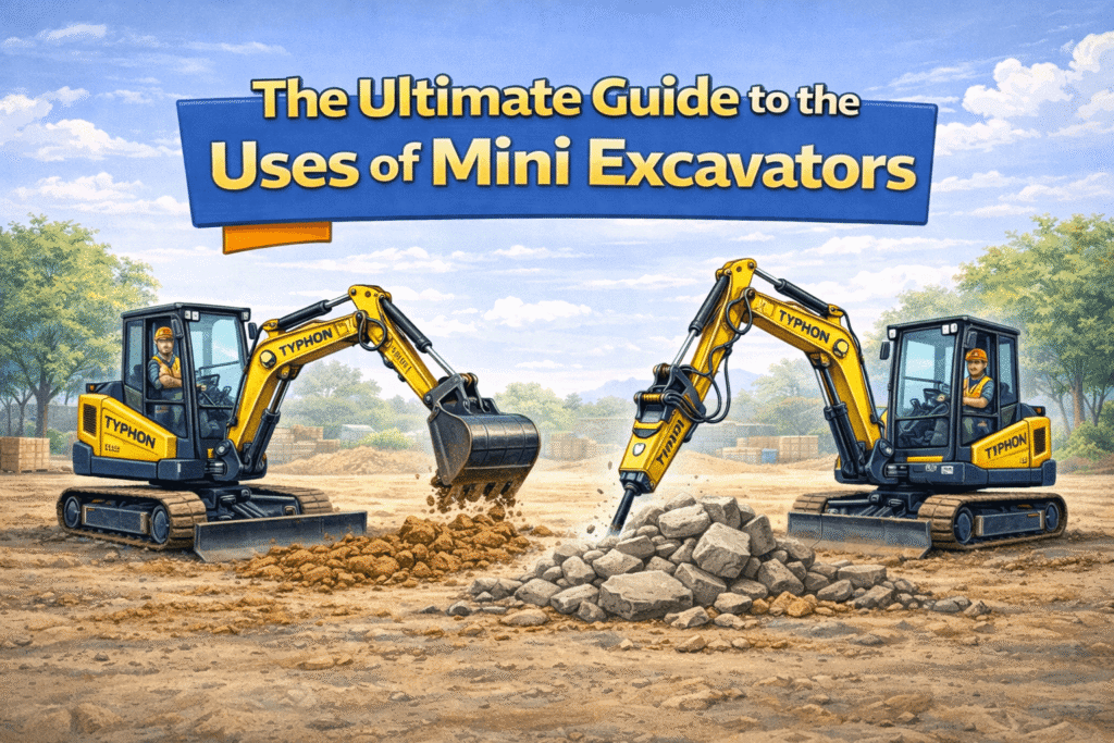 Uses of Mini Excavators1 - Machines Wiki Uses of Mini Excavators