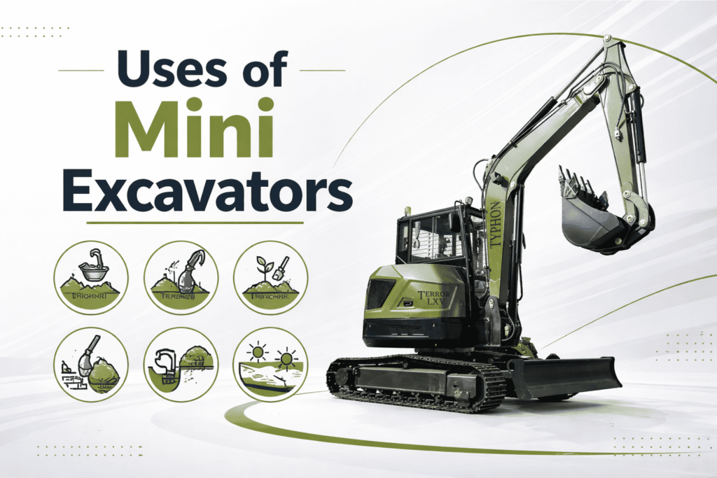 Uses of Mini Excavators2 - Machines Wiki Uses of Mini Excavators
