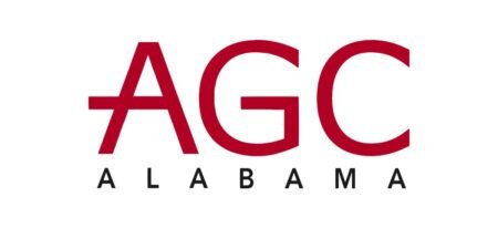 AGC Alabama logo with bold red 'AGC' and 'ALABAMA' letters beneath it