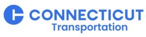 Connecticut Transportation logo with a blue circular emblem on the left and the text 'CONNECTICUT Transportation' in blue.