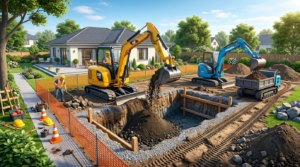 Swimming Pool Excavation mini excavators