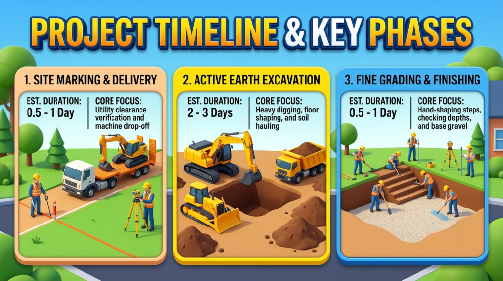 Swimming Pool Excavation using mini excavators - Machines Wiki Swimming Pool Excavation using mini excavators