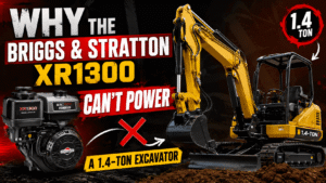 Briggs and Stratton XR1300 mini excavator