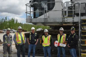 Hammerstone Adds Third Liebherr R 9150 at Muskeg Quarry