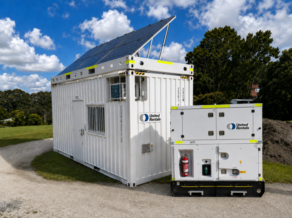 United Rentals Cuts Generator Runtime 83% on Sydney Site